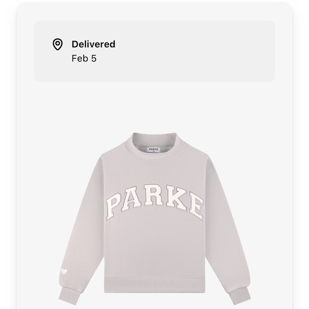 PARKE Women's Gray Sweatshirt